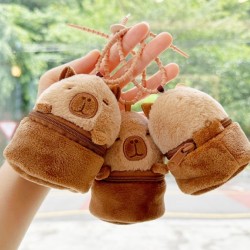 (보리별) 카피바라 파우치 키링 가방고리 우정템 인형 키홀더 지갑 소품보관