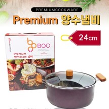 냄비 [Premium 양수냄비(24cm)] 전골냄비/라면냄비/양수냄비/인덕션사용가능/편수냄비/주방용품/판촉물