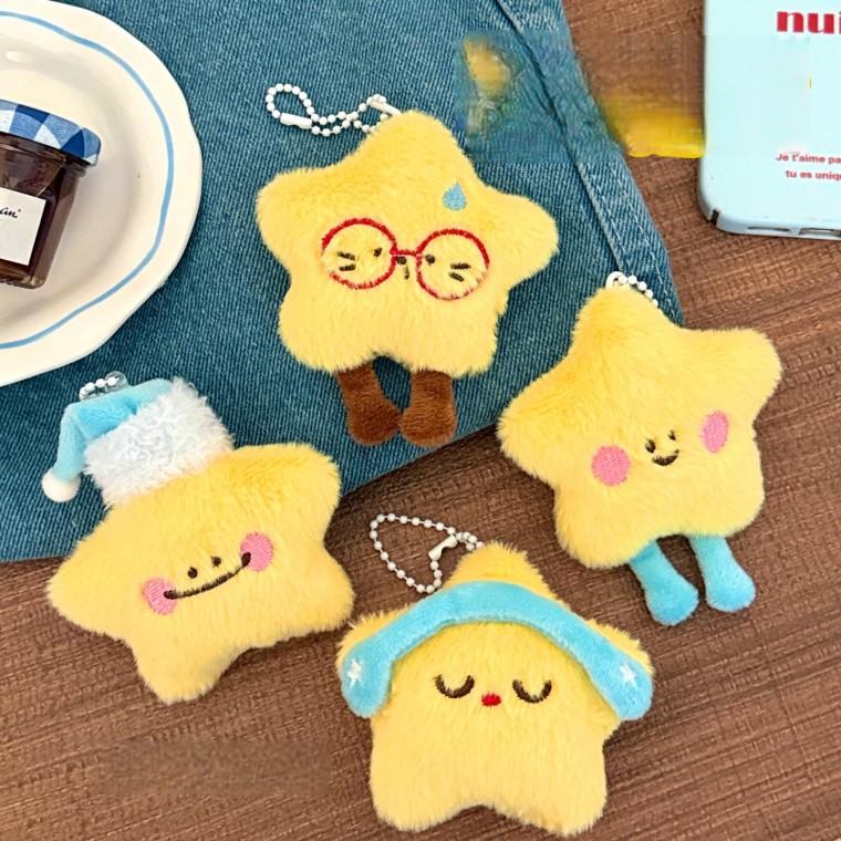 [지앤지]별 인형키링 귀여운 별인형 키홀더 열쇠고리 가방 악세사리 백참 차키링 우정 커플 선물