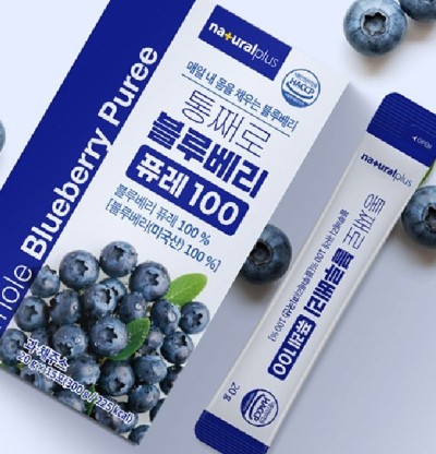 건강식품 보조식품 통째로 블루베리 퓨레100 15포 KS츄럴