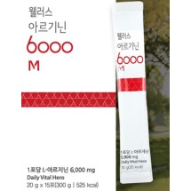건강식품 보조식품 아르기닌 6000M 15포 KS웰러스