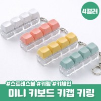 호무라 베이직 파스텔 키캡 키링 키홀더 키보드키링 키홀더 왁꾸볼 스트레스볼 키보드 키링